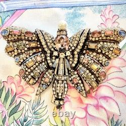 Joan Rivers Limited Signed Vintage Butterfly Brooch Estate Statement Crystal