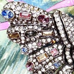 Joan Rivers Limited Signed Vintage Butterfly Brooch Estate Statement Crystal