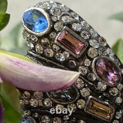 Joan Rivers Limited Signed Vintage Butterfly Brooch Estate Statement Crystal