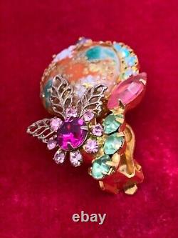 Juliana Delizza and Elster Easter Egg Stippled Brooch & Charm Cabochon &Earrings