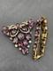 Large Vintage / Antique Rhinestone Brooch/ Bracelet Signed EISENBERG ORIGINAL