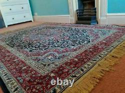 Large Vintage Boho fringed rug