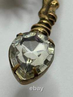 Large Vintage Marla Buck Statue of Liberty Rhinestone Brooch