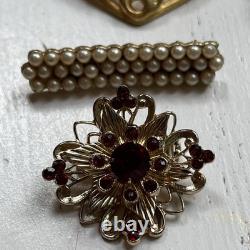 Lot 16 Vintage Brooches 1928 Carolee AK Austria Coro Germany Dorlan Czech Avon