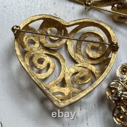 Lot 16 Vintage Brooches 1928 Carolee AK Austria Coro Germany Dorlan Czech Avon