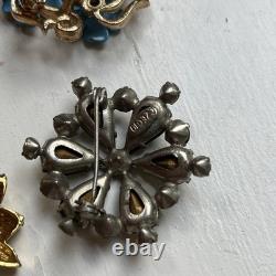 Lot 16 Vintage Brooches 1928 Carolee AK Austria Coro Germany Dorlan Czech Avon