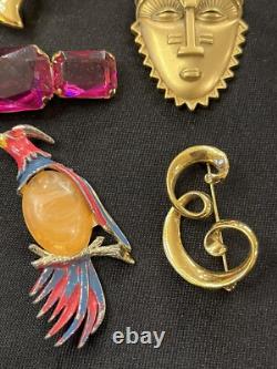 Lot 19 Vintage Designer Brooches W Germany Emmons BSK Crystal Julianna AK Avon