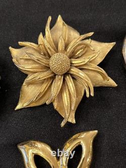 Lot 19 Vintage Designer Brooches W Germany Emmons BSK Crystal Julianna AK Avon