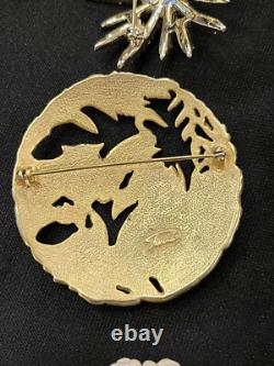 Lot 19 Vintage Designer Brooches W Germany Emmons BSK Crystal Julianna AK Avon