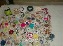 Lot Lbs 140 Pcs Vintage Enamel Flower Brooches Pins Bracelets Necklaces Earrings