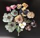 Lot of 12 Vintage Flower Pins Brooches Pansy Pansies (lot2)