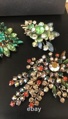Lot of 5 Vintage Riveted Brooch Pins (lot R1)