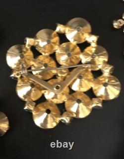 Lot of 5 Vintage Riveted Brooch Pins (lot R4)