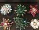 Lot of 6 Vintage Riveted Brooch Pins (lot R2)