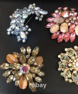 Lot of 6 Vintage Riveted Brooch Pins (lot R6)