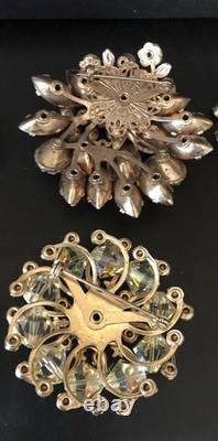 Lot of 6 Vintage Riveted Brooch Pins (lot R6)