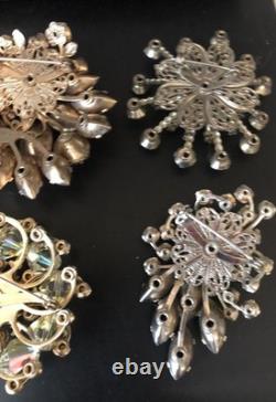 Lot of 6 Vintage Riveted Brooch Pins (lot R6)