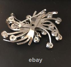 Lot of 6 Vintage Riveted Brooch Pins (lot R7)