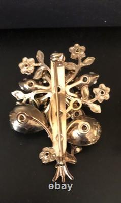 Lot of 6 Vintage Riveted Brooch Pins (lot R7)