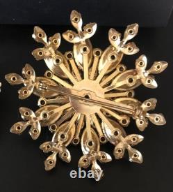 Lot of 6 Vintage Riveted Brooch Pins (lot R7)