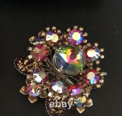 Lot of 7 Vintage Riveted Brooch Pins (lot R8)