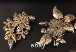 Lot of 7 Vintage Riveted Brooch Pins (lot R8)
