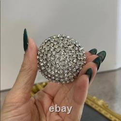 Made in Austria Vintage Domed Rhinestone Brooch