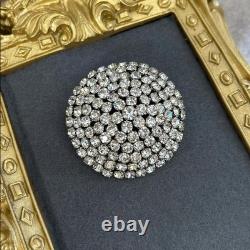 Made in Austria Vintage Domed Rhinestone Brooch
