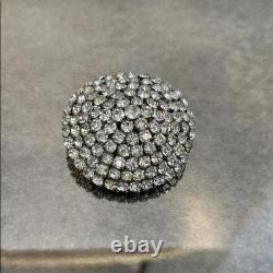 Made in Austria Vintage Domed Rhinestone Brooch