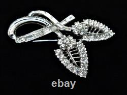 Mazer Vintage Signed Rhinestone Brooch