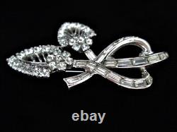 Mazer Vintage Signed Rhinestone Brooch