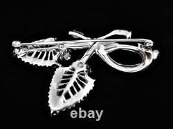 Mazer Vintage Signed Rhinestone Brooch