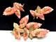 Miriam Haskell Set Rare Vintage Pink Art Glass Brooch Pin Earrings Signed A20