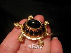 Mixed Vintage Estate Turtle Brooch Jewelry Lot Juliana Ab Rs Robert Monet 925
