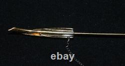 RARE JOMAZ 1940's Vintage Brooch Sword Glass Cabochon Amethyst Rhinestone