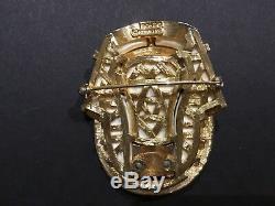 Rare Vintage 2 3/8 Signed/Numbered Boucher Figural Brooch Pin King Tut 1057P