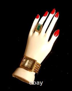 Rare Vintage Art Deco Celluloid Ring & Bracelet Hand BroochPinGlam Fabulous