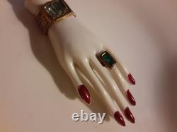 Rare Vintage Art Deco Celluloid Ring & Bracelet Hand BroochPinGlam Fabulous