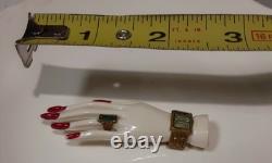 Rare Vintage Art Deco Celluloid Ring & Bracelet Hand BroochPinGlam Fabulous