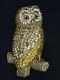 Rare Vintage Joan Rivers Full Pave Rhinestone Owl Pin Brooch 2.75