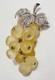 Rare Vintage Signed Hattie Carnegie Lucite & Rhinestone Grape Cluster Brooch
