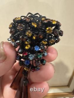 Rare Vtg 1950s Signed Original by Robert Pinecone & Leaf Brooch Pendant