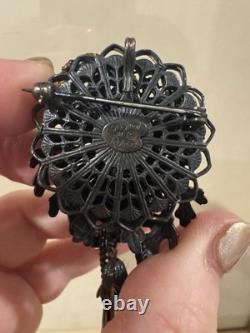 Rare Vtg 1950s Signed Original by Robert Pinecone & Leaf Brooch Pendant