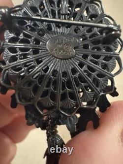 Rare Vtg 1950s Signed Original by Robert Pinecone & Leaf Brooch Pendant