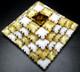 SCHREINER Checkerboard Rhinestone Pyramid Vintage Pin Brooch