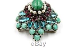 Schreiner Of Ny Rare Vintage Large 5 Level Pin Brooch Perfect Condition