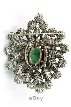 Schreiner Of Ny Rare Vintage Large 5 Level Pin Brooch Perfect Condition