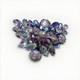Signed Regency Vintage 50s Amethyst Cluster Brooch Lava Glass Cabochon 1.07oz