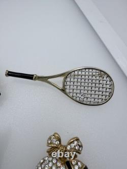 Signed Vintage Brooch Lot Weiss Monet Oscar de la Renta Sarah Coventry Dior