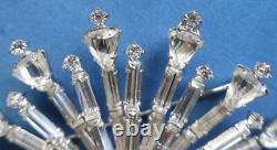 Space age Vintage Marked Weiss Rhinestones Statement Huge Brooch Rhodium plate